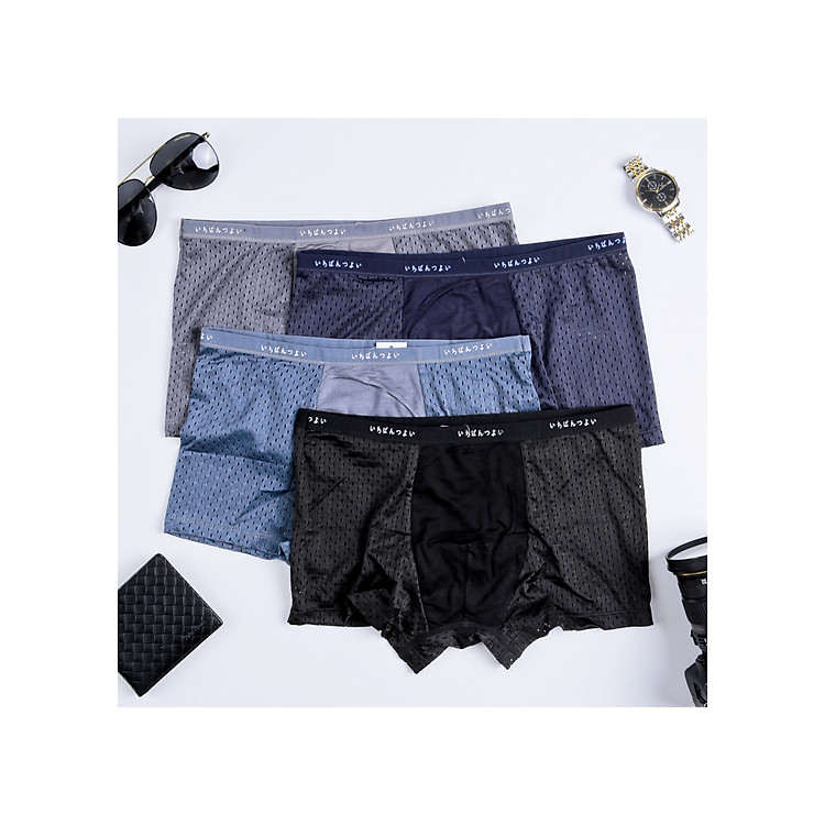 Combo 4 quần đùi boxer nam hàng xuất nhật cao cấp