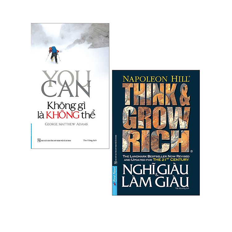Combo You Can - Không Gì Là Không Thể + Think And Grow Rich - Nghĩ Giàu Và Làm Giàu (Bộ 2 Cuốn) _FN