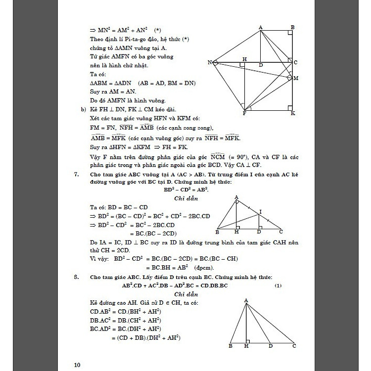 Tổng hợp các bài toán phổ dụng hình học 9 - Ảnh 6