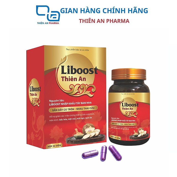 Viên Uống Tiền Mãn Kinh Liboost Thiên An - Bổ Sung Nội Tiết Tố Nữ Giúp Làm Đẹp Da Chống Lão Hóa