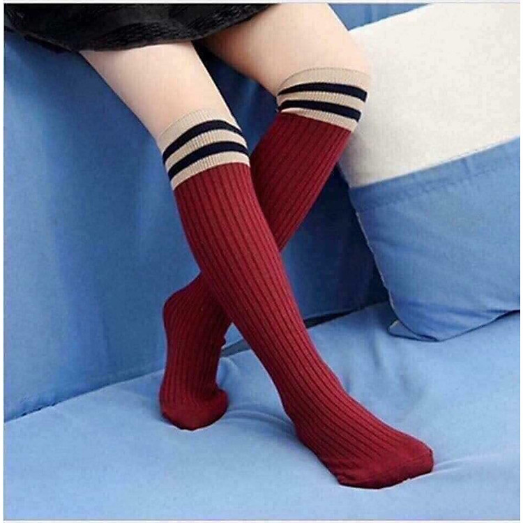 Combo 10 đôi tất cổ cao mặc váy freesize cho bé gái giao màu ngẫu nhiên