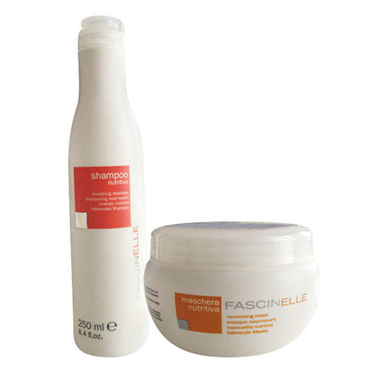 Combo Fascinelle: Dầu Gội Dưỡng Tóc (250ml) + Kem Ủ Xả Dưỡng Tóc Cho Mái Tóc Khô Xơ DMC014 (250ml)