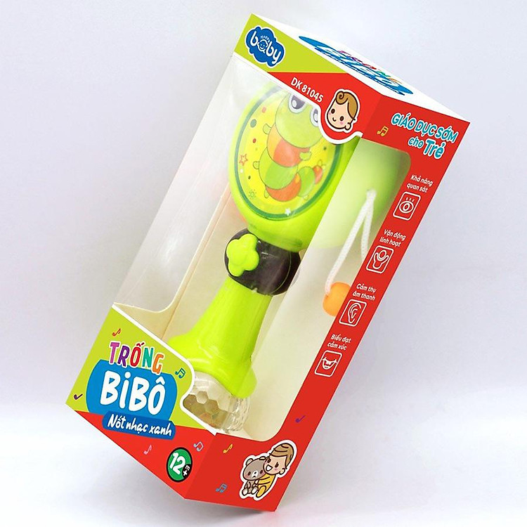 Trống Bi Bô - Nốt Nhạc Xanh Chính hãng Tiết kiệm - Hình ảnh 4