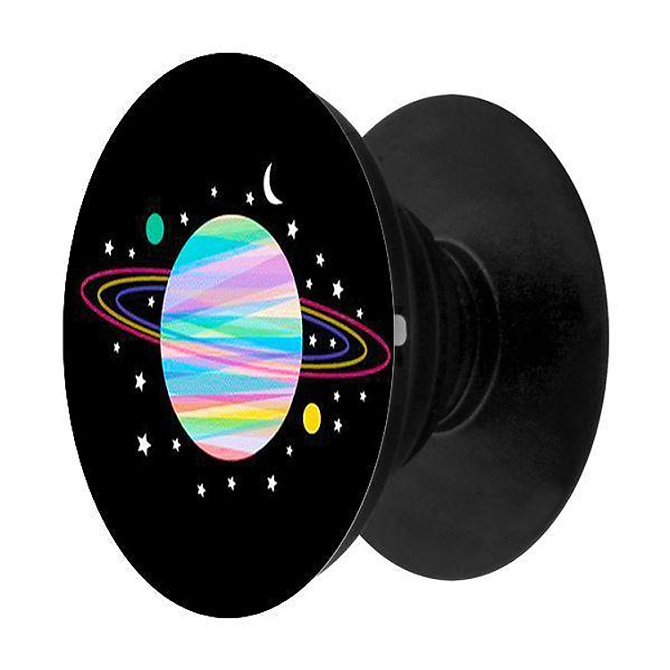 Popsocket in dành cho điện thoại mẫu Vệ Tinh Nền Đen - Hàng chính hãng