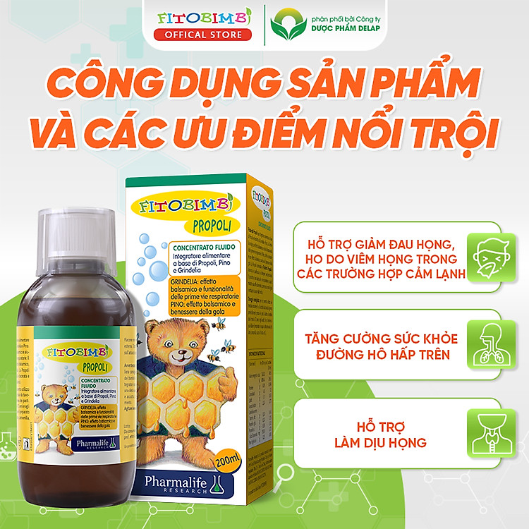 Mua Fitobimbi Propoli - Siro giảm ho 200ml Đảm bảo Ưu đãi - Hình ảnh 3
