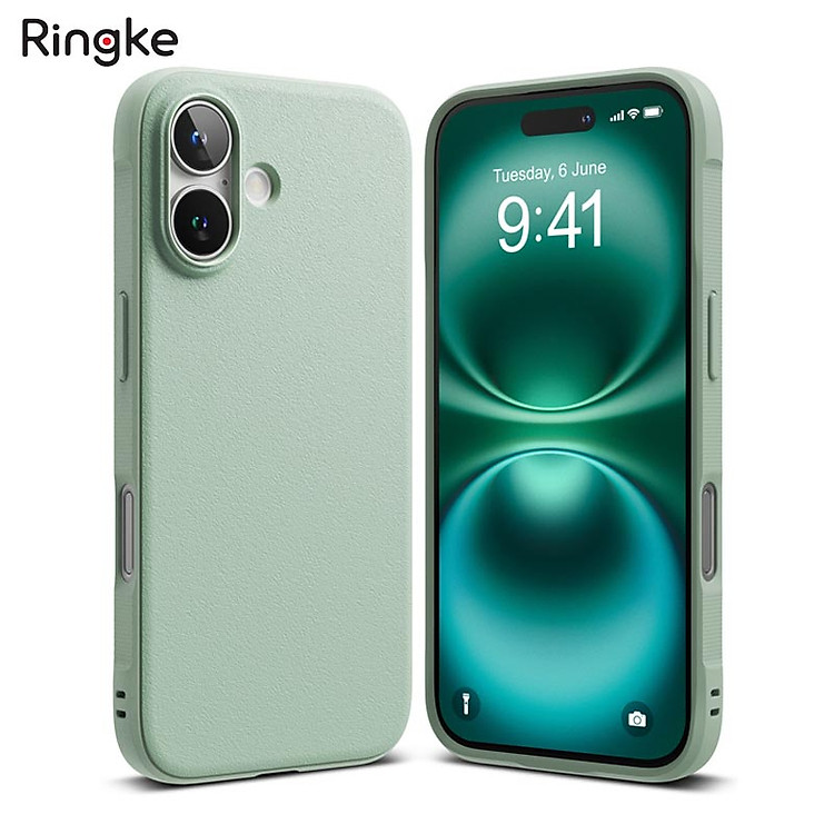 Ốp Lưng Ringke cho iPhone 16/ 16 Plus RINGKE Onyx, chống vân tay, chống sốc, chính hãng Ringke Hàn quốc_ Hàng chính hãng