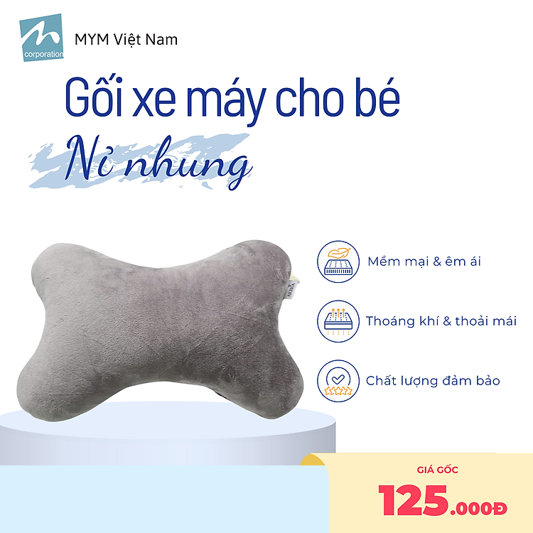 Gối Đi Xe Máy Cho Bé MYM Chính hãng Giá rẻ - Hình ảnh 3