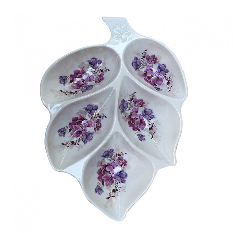 Khay mứt hoa quả Tết 38*28( 5 ngăn 7653)