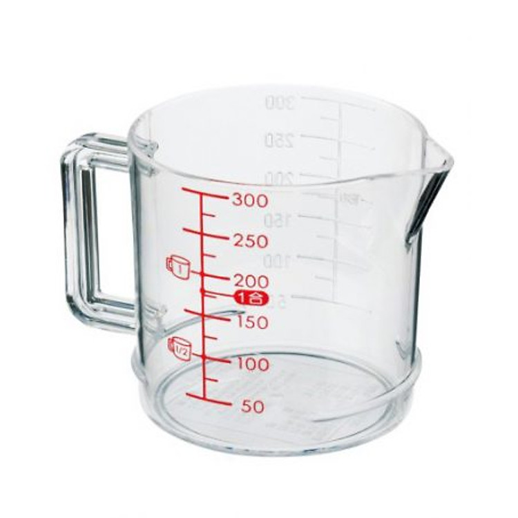 Ca đong chia vạch 300ml dáng tròn nội địa Nhật Bản