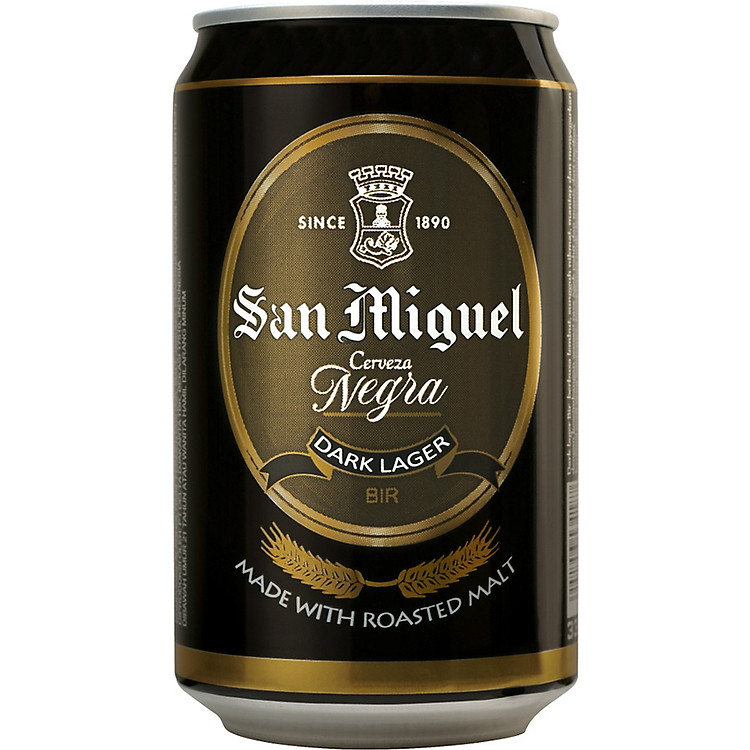 SAN MIGUEL - BIA DARK LAGER CERVEZA NEGRA 4.9% LON 330ML