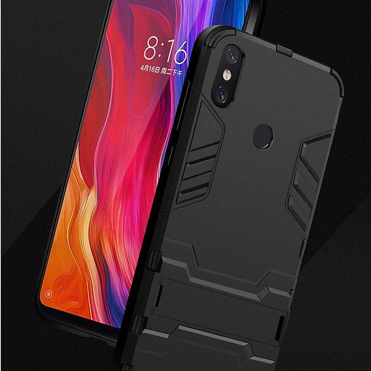 Ốp lưng chống sốc Iron Man cho điện thoại Xiaomi Mi 8