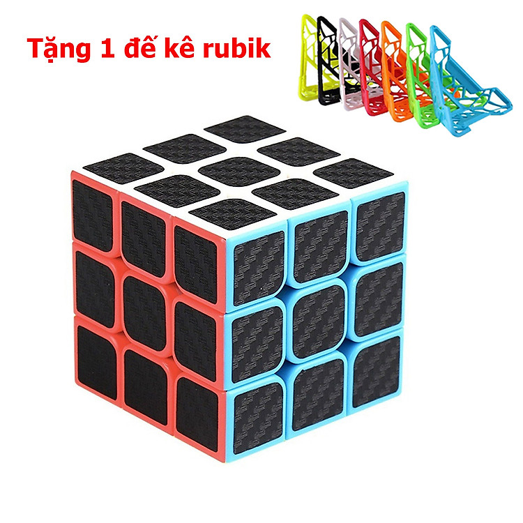 Mua tại MyKingdom: Rubik 3x3 Carbon kèm chân đế - Ngập tràn khuyến mãi