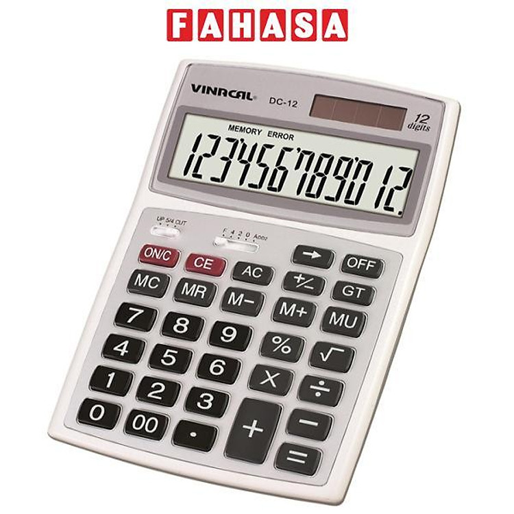 Máy Tính Vinacal DC-12 (Màu Trắng)