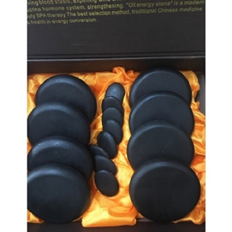 Đá nóng massage hộp 16 viên (đá tròn to)