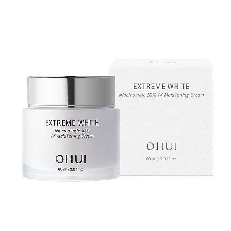 Kem dưỡng sáng chuyên sâu cải thiện sắc da OHUI Extreme White Niacinamide 10% TX MelaToning Cream 60ml