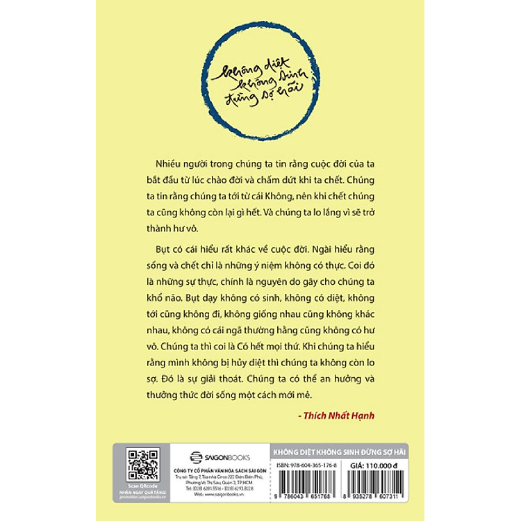 Không Diệt Không Sinh Đừng Sợ Hãi (Tái Bản 2022) - Ảnh 3