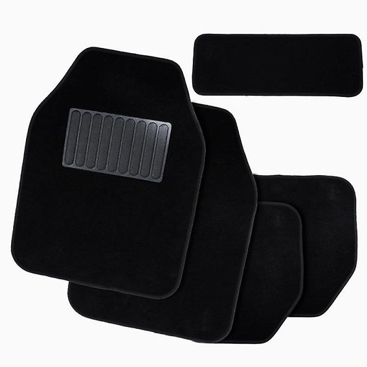 Trọn bộ 05 miếng, tấm thảm nỉ nhung lót sàn, lót chân chống trơn trượt cao cấp trên ô tô ,xe hơi