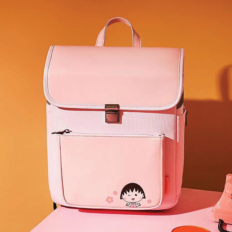 Balo Bé Lớp 1 BeddyBear Royal Chibi Maruko Hồng dành Phù hợp Bé Cấp 1 từ 06 tuổi trở lên -Mã GZ-HONG - Kích thước 29 x 37x 17cm - Chính hãng Beddy Bear