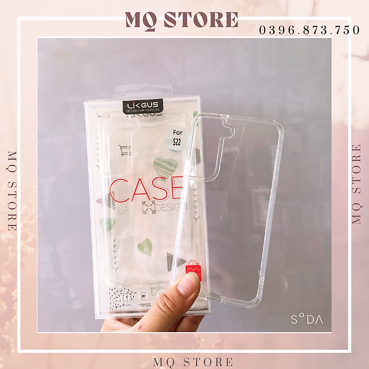Ốp lưng Likgus trong suốt chống sốc không ố màu dành cho Samsung Galaxy S22 ( hàng chính hãng)