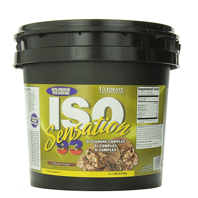 Sữa Tăng Cơ ISO Sensation 93 Ultimate Nutrition 5lb (2.27Kg) (Vị Ngẫu Nhiên)