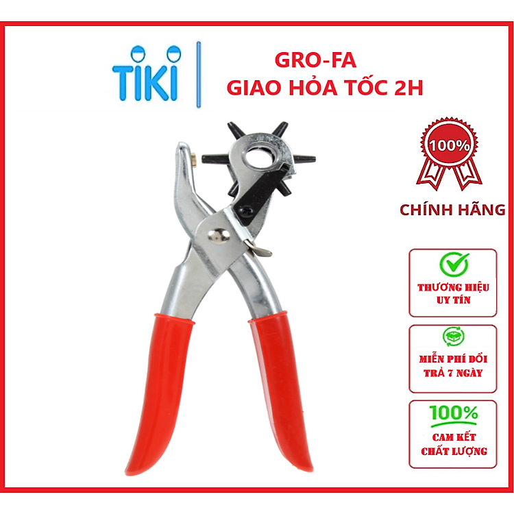 Dụng Cụ Bấm Lỗ Dây Nịt 6 Đầu Bấm