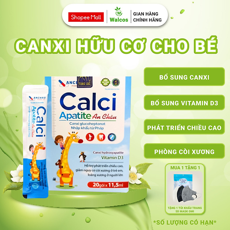 Tham Khảo tại ConCung: Canxi Hữu Cơ Cho Bé Calci Apatite Chất lượng , nhận ngay nhiều Ưu đãi