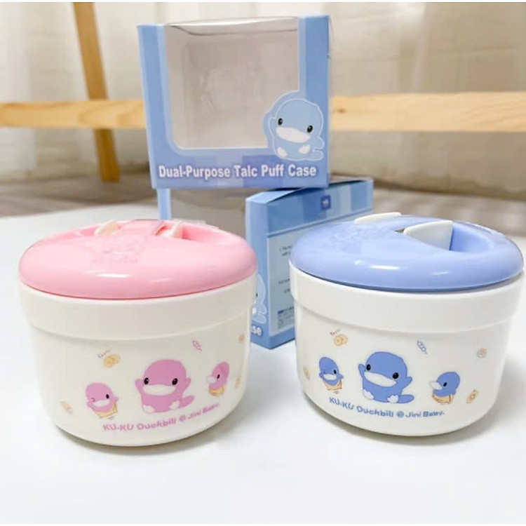 Mua Hộp Đựng Phấn Rôm Kuku KU5345 - Xanh Chính hãng Ưu đãi - Hình ảnh 2