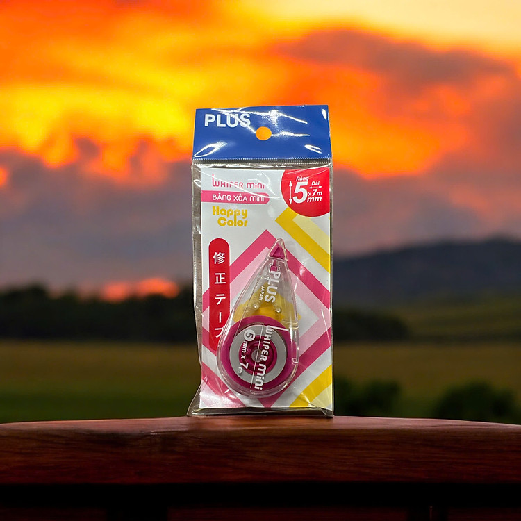 Bút xóa Plus WH-505 (5mm x 7m) – Pink