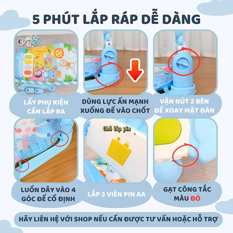 Thảm Nhạc Cao Cấp Nubie Cho Bé Chính hãng Ưu đãi - Hình ảnh 5