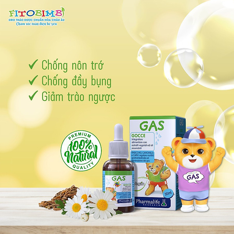 Fitobimbi GAS giảm nôn trớ trẻ 30ml Tin cậy Giá tốt - Hình ảnh 3