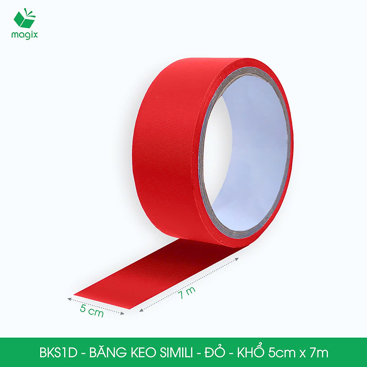 Băng Keo Simili 5cm x 7m (Đỏ)