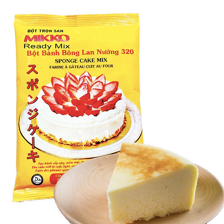 Bột bánh bông lan nướng Mikko 200g