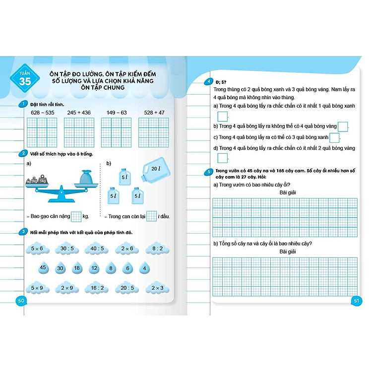 BÀI TẬP CUỐI TUẦN, Toán 2 - Kết nối Tri thức - Ảnh 7