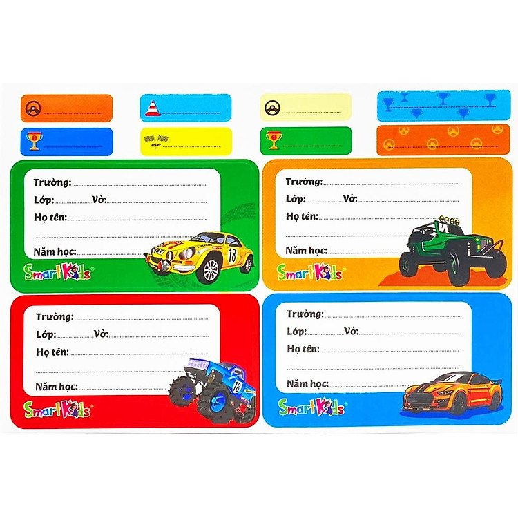 Nhãn Vở Smart Kid Monster Truck LB02 (20 nhãn) - Ảnh 2
