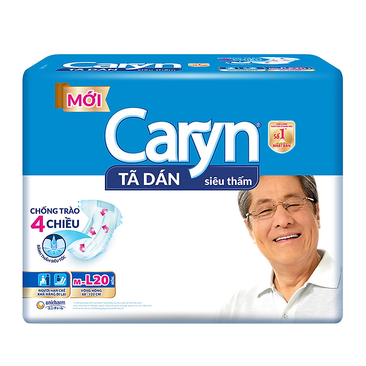 Tã Dán Người Lớn Caryn M/L20 Size M/L (20 Miếng)