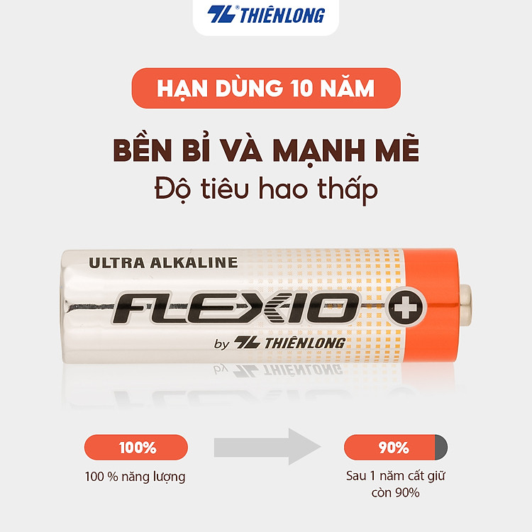 Pin Alkaline AAA Thiên Long Flexio (Vỉ 2 cái) - Ảnh 3