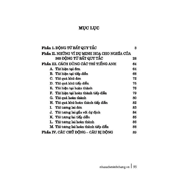 360 Động Từ Bất Quy Tắc Và Cách Dùng Các Thì Tiếng Anh (Tái Bản 2023) - Ảnh 9