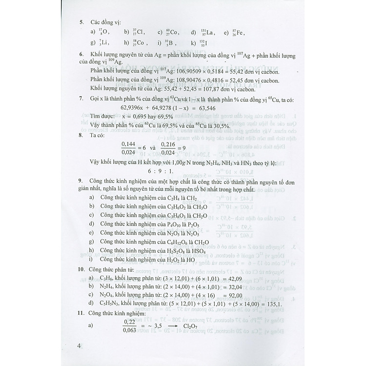 Bài Tập Hóa Học Vô Cơ, Quyển II - Lý Thuyết Đại Cương Về Hóa Học - Ảnh 3
