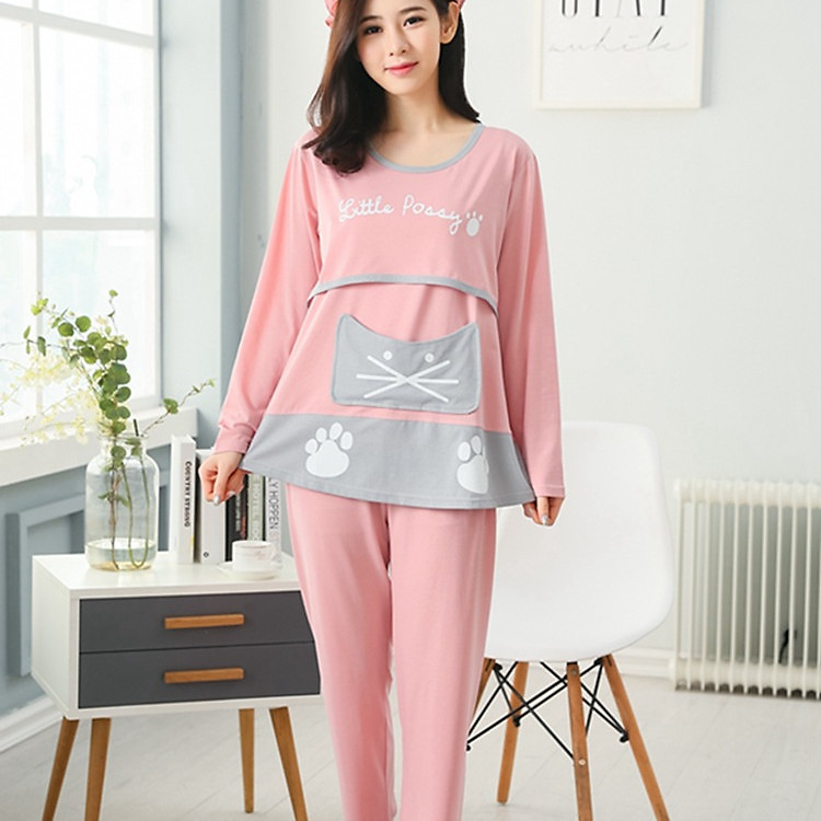 Bộ đồ bầu mặc nhà cho con bú
