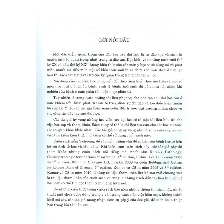Bệnh Học Đại Cương (Dùng Cho Đào Tạo Bác Sĩ Và Học Viên Sau Đại Học) - Ảnh 2