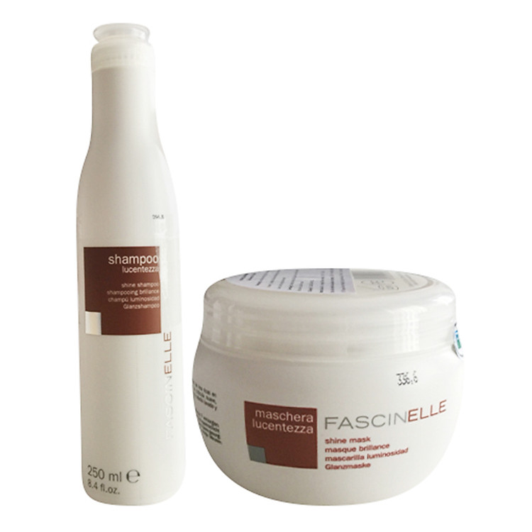 Combo Fascinelle: Dầu Gội Dưỡng Bóng (250ml) + Kem Ủ Xả Dưỡng Cho Mái Tóc Bóng Suôn Mượt Và Quyến Rũ DMC015 (250ml)