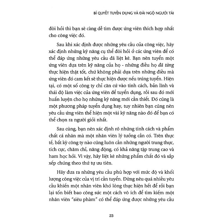 Bí Quyết Tuyển Dụng & Đãi Ngộ Người Tài (Tái Bản) - Ảnh 4