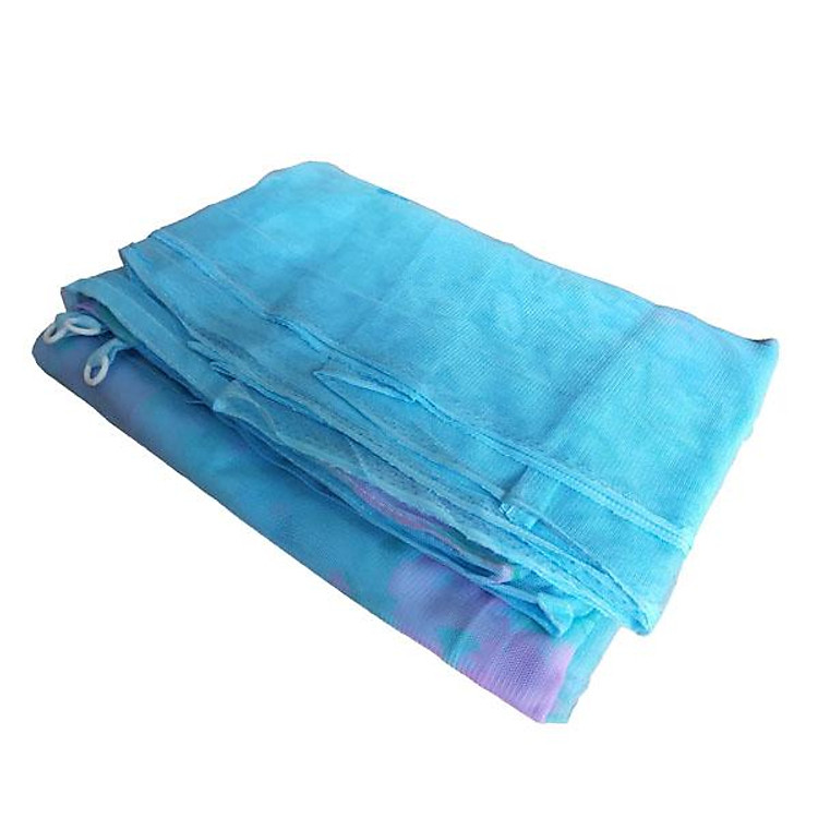 Mùng ngủ không cửa giăng dây 4 góc truyền thống - Vải tuyn dày lỗ nhỏ chống muỗi tuyệt đối - Hồng - 1M8 X 2M