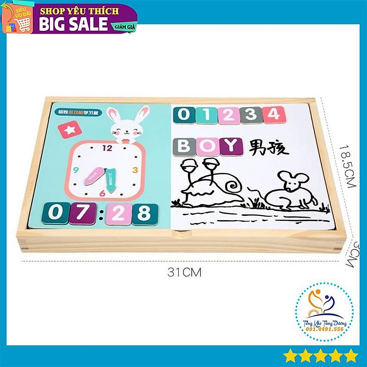Hộp đồ chơi toán học kèm đồng hồ Chính hãng Giá tốt - Hình ảnh 3