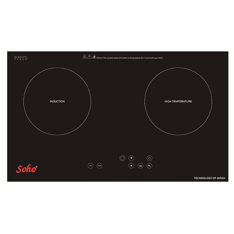 Bếp Âm Điện Kết Hợp Combi Soho SH-2799BBI - Hàng chính hãng