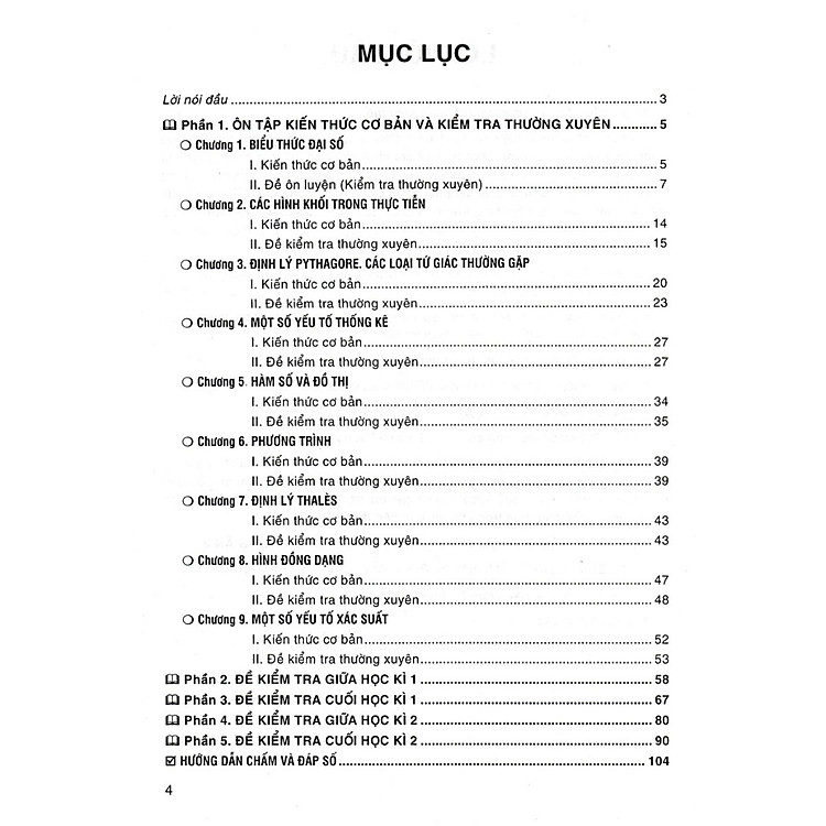 Bộ đề kiểm tra Toán 8 (bám sát SGK Chân trời sáng tạo) - Ảnh 3