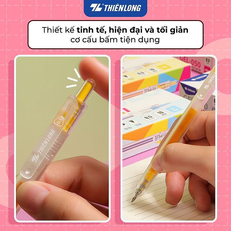 Bộ Bút Gel Colochi Thiên Long Gel-050 (Mực cam) - Ảnh 7