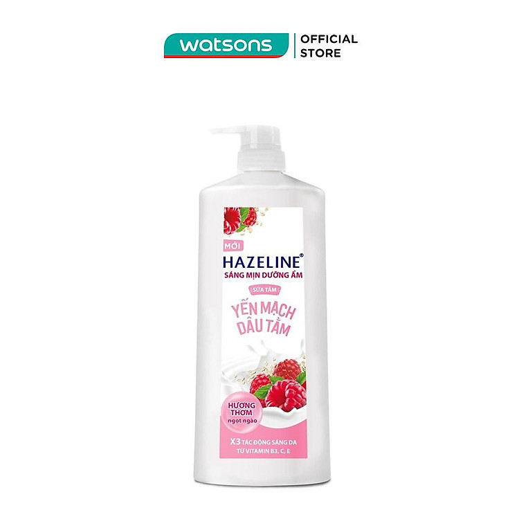Sữa Tắm Hazeline Sáng Mịn Dưỡng Ẩm Chiết Xuất Yến Mạch Dâu Tằm 1kg