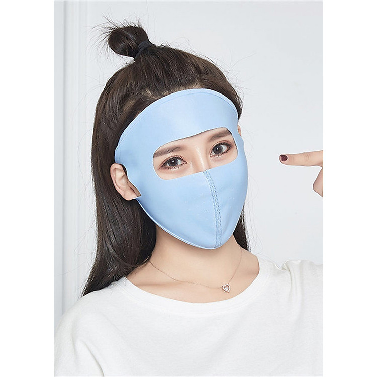 (Combo 5 chiếc) Khẩu trang fullface kín mặt - khẩu trang che 3/4 mặt cho nữ