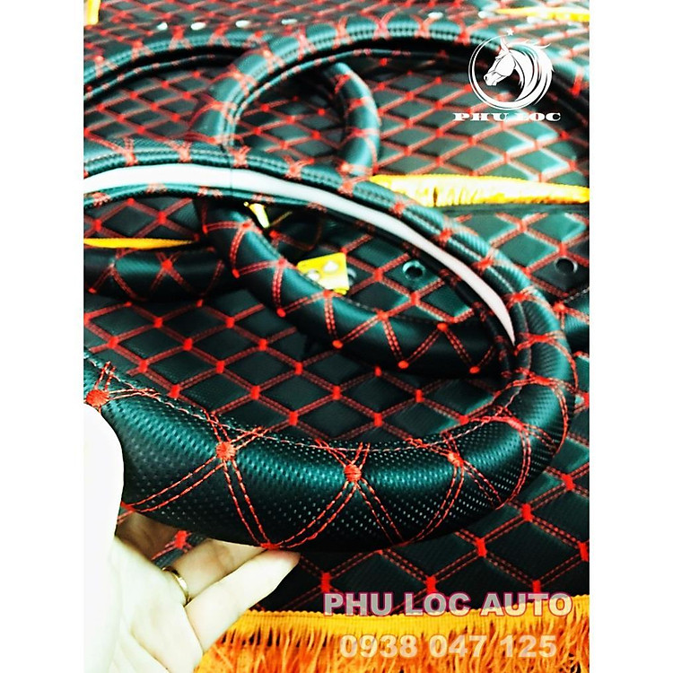 BỌC VÔ LĂNG ĐẦU KÉO XE HOWO A7-L375, vừa khít 100%, chống trượt tốt